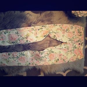 Forever 21 floral jeans